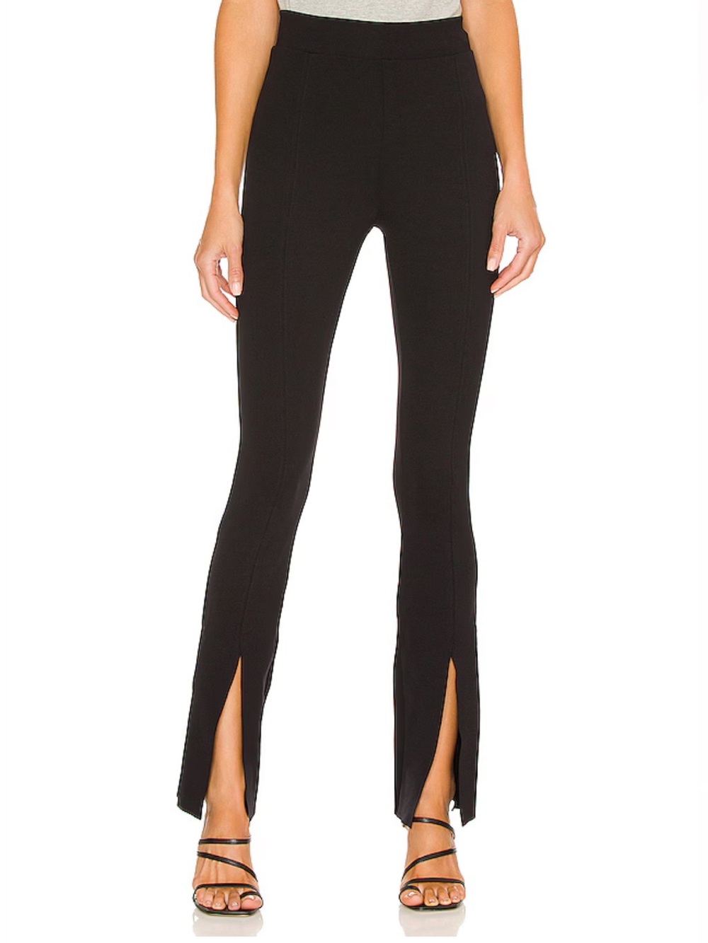 Commando Women's Neoprene Split Front Pant, Black, S